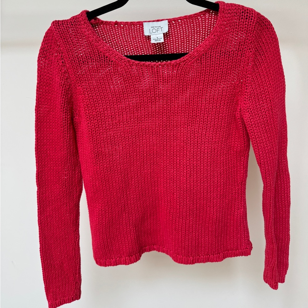 LOFT Sweater with Ribbed Texture